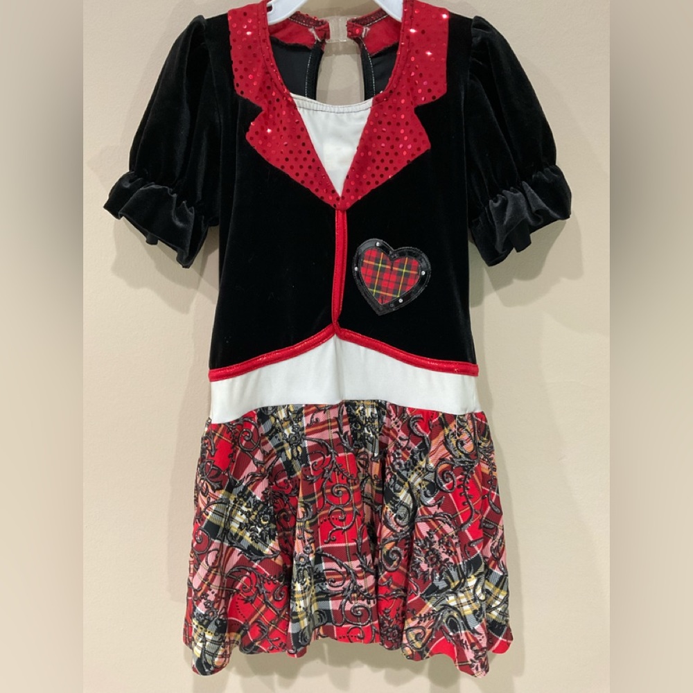 🍏🍏 AMISH COME TRUE Girl’s Sparkly Elements Adorned Skorts Dress, 4-5y